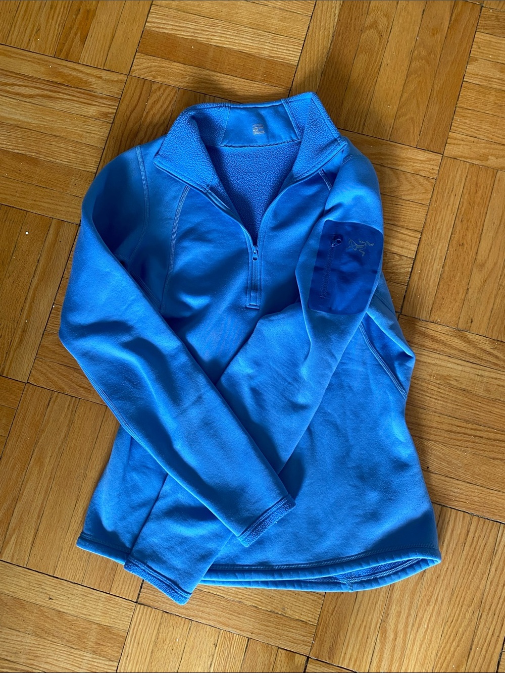 Arc'teryx Bright Blue Half-Zip Fleece rho Pullover